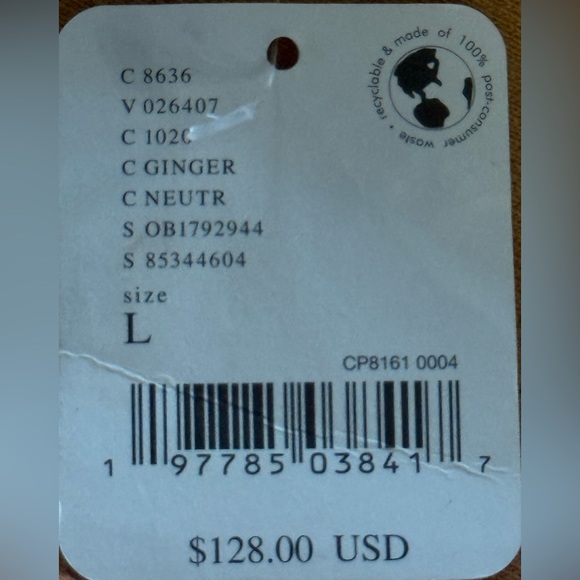 Free People Movement Ginger Half-Zip Cropped Pullover Sweatshirt Size L NWT - Picture 2 of 6